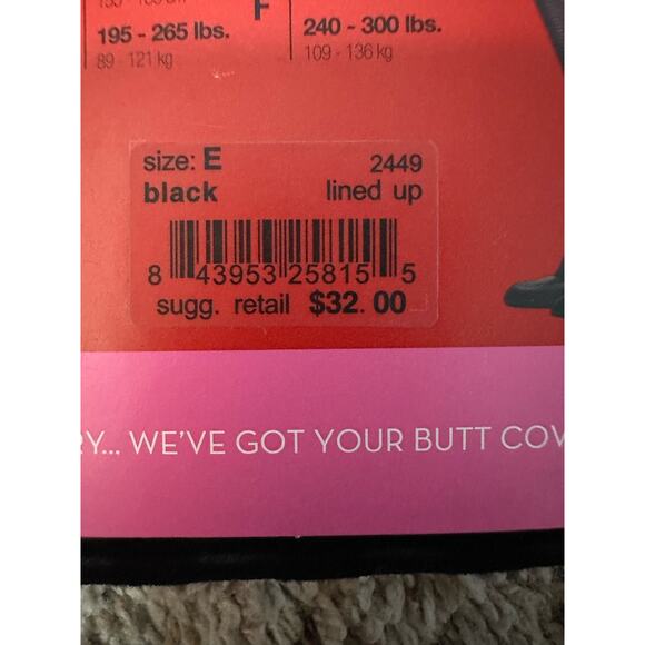 Spanx' All Lined Up' Tights Black Size E New Geometric Pattern - Picture 4 of 4